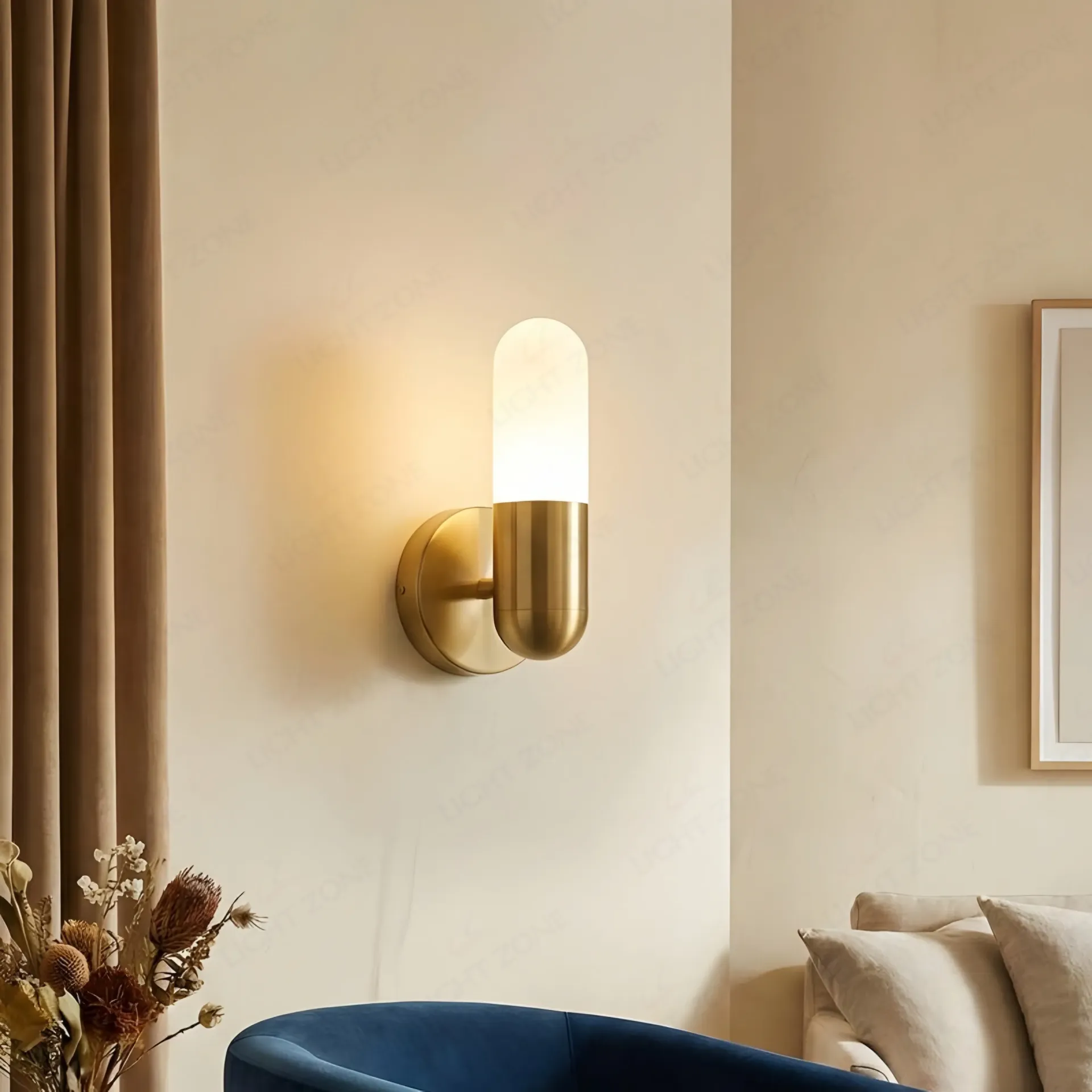Brushed Brass Wall Sconce