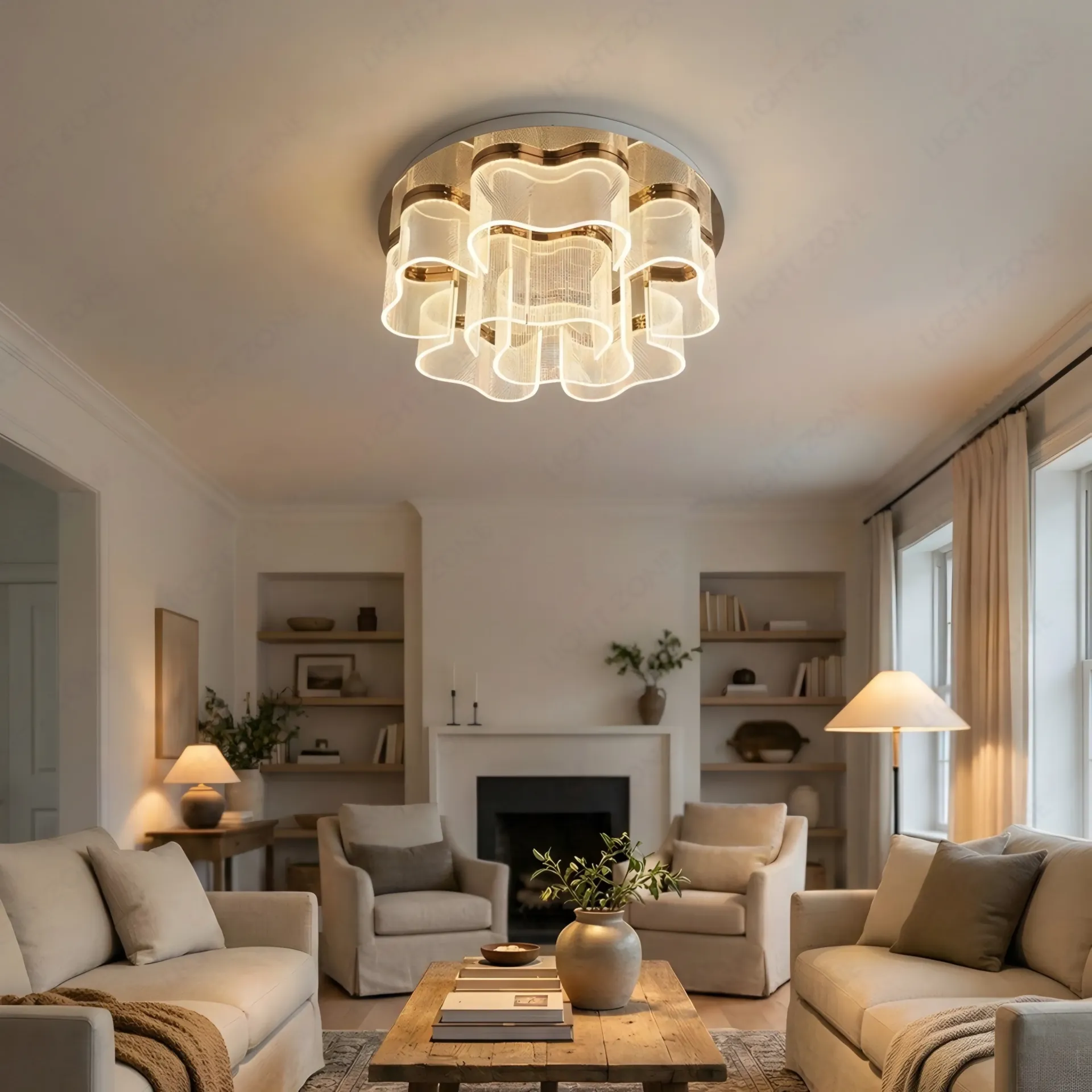 Serene Mini Surface Mounted Chandelier