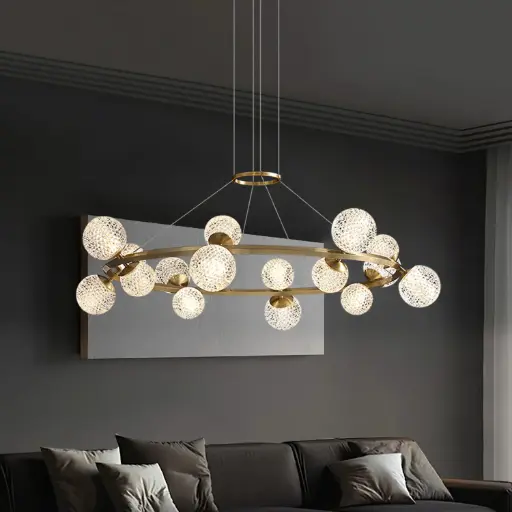 Crystal Koss Ring Chandelier 