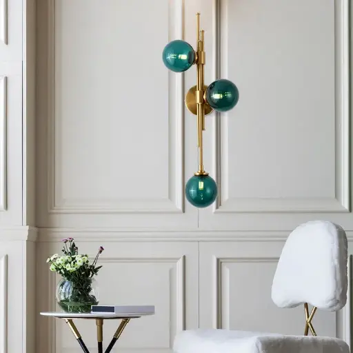 Glass Globe Sconce 