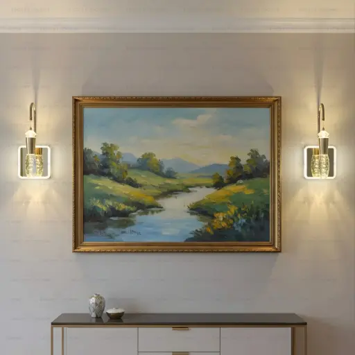 Gold Hang Wall Light