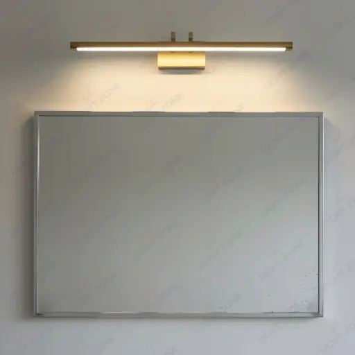 Lean Gold Mirror Wall  Light